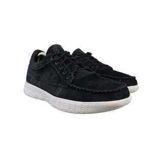 Skechers Shoes Womens 9 Casual Sneaker Leather Comfort Moc Black Goga Max Walk